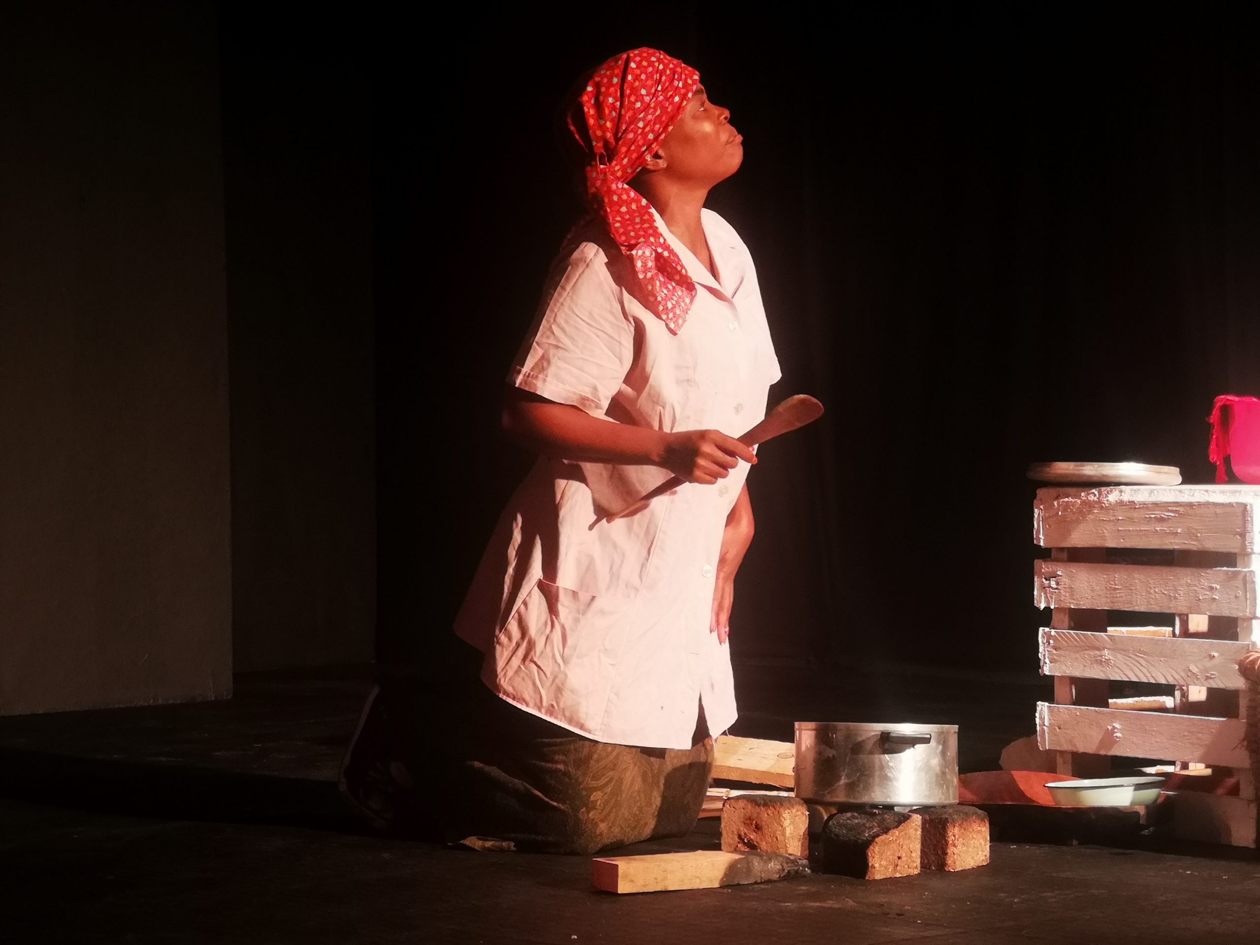 Lerumo written and directed by Malaika Ntsoeu at Kuwamba Women’s Theatre Festival at the TX Theatre in Tembisa (Sthembiso Radebe and Thokozani Maseko)