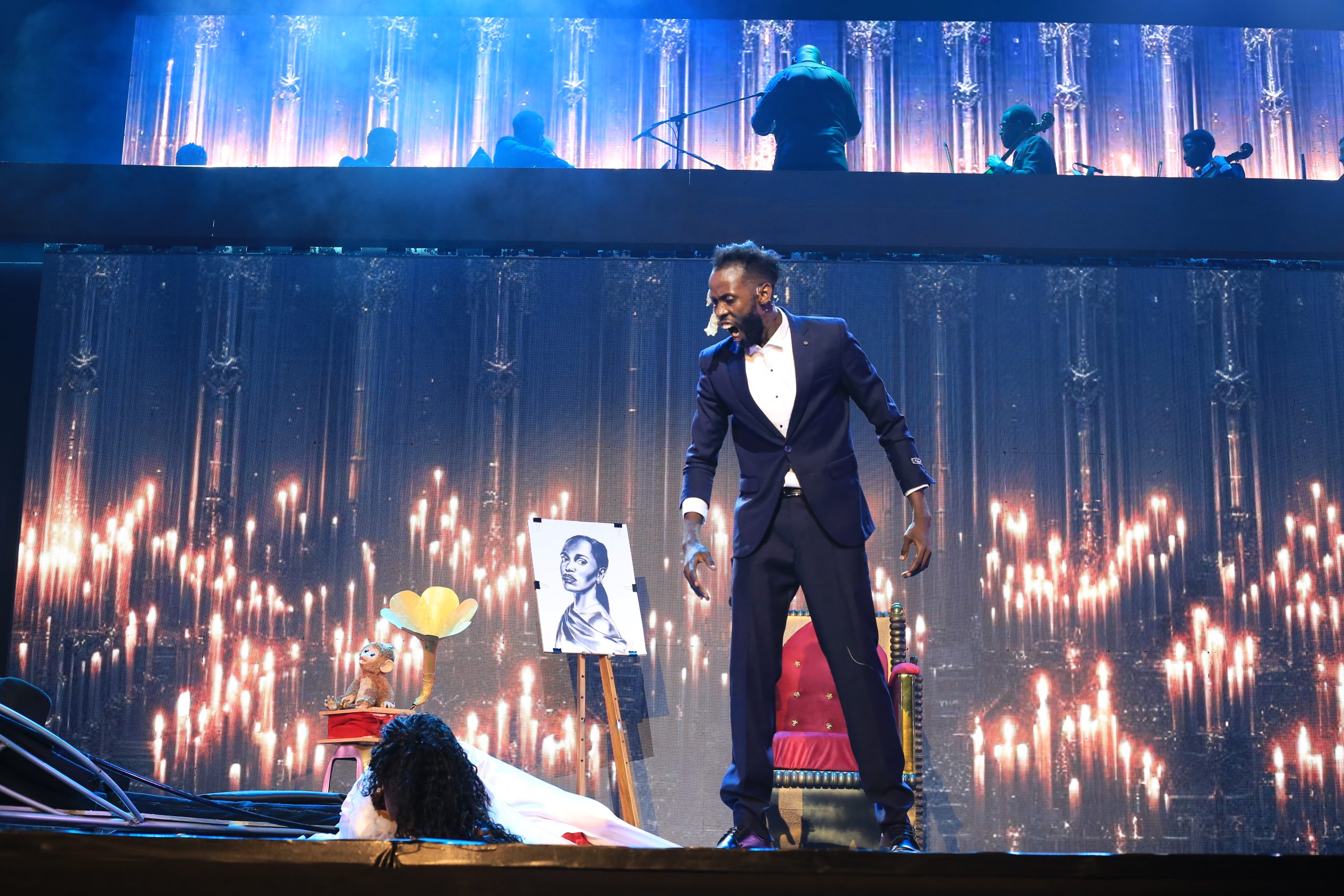 Actor, Byamugisha Gilbert as the Phantom