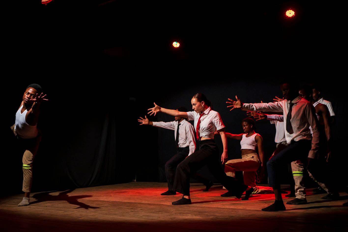 Mphekesela a Mwezi Arts collaborative production with Lucia Kehn (Germany). Photo by Mwezi Arts