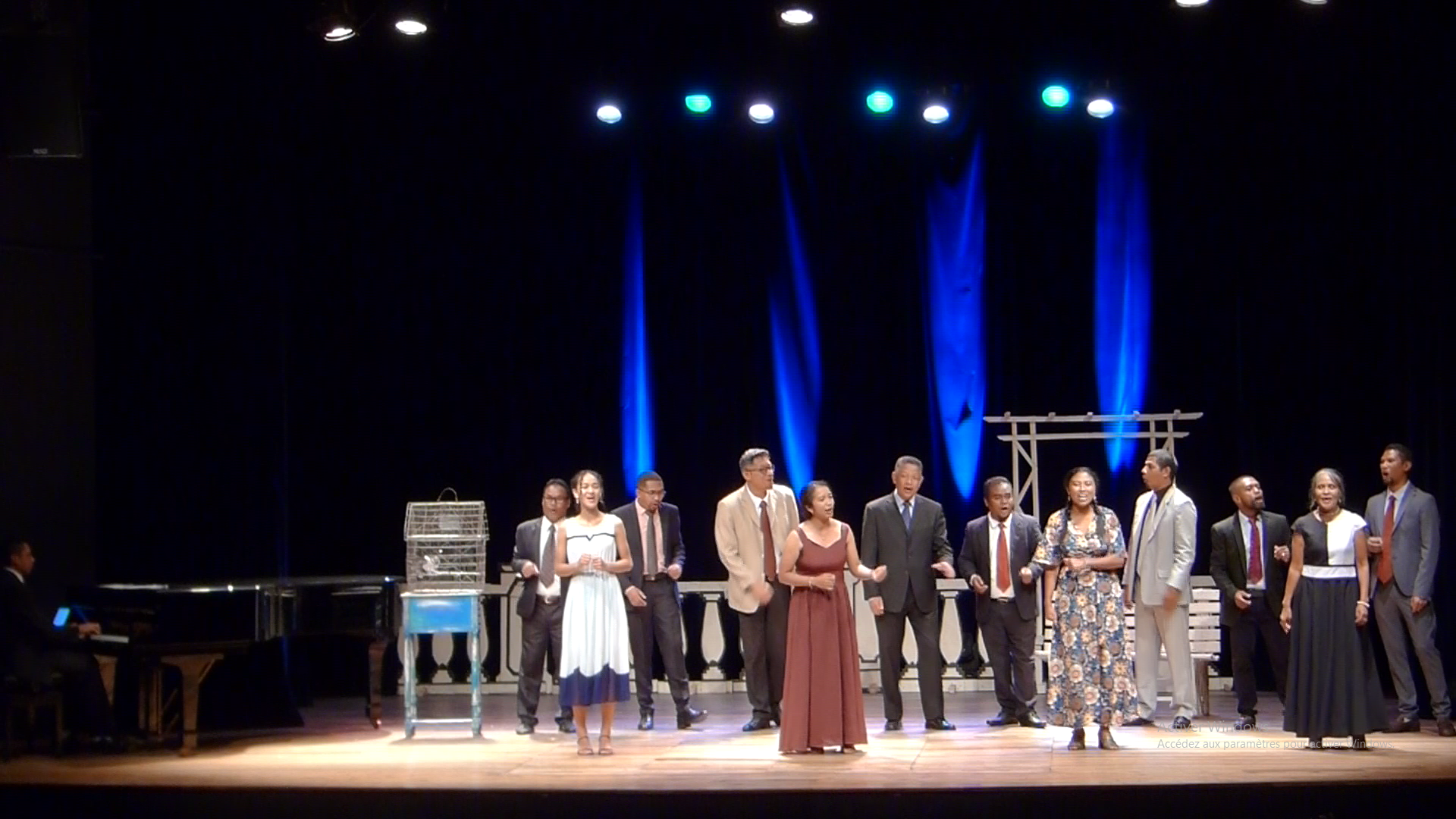 Troupe Jeannette at a Singing gala at the French Institute of Madagascar, 2024 