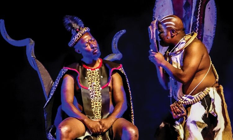 Sifiso Nyathi's God of Women directed by Keamogetsi Joseph Molapong at the National Theatre of Namibia in April 2025 (Photo by The Namibian)