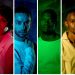 Odile Gertze (in red), Mukendu Ndjavera (green), Michael Nakale (yellow) and Rodelio Lewis (blue) are in Rodney Gariseb's Naked Spaces. (Photos by NTN)