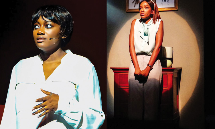 NU Theatrics co-founders Gloria Del Mar Ndilula and Ndayola Ulenga in the award winning, The Wasp.